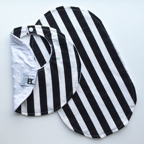Bib + Burp Cloth Set | Bold Stripes