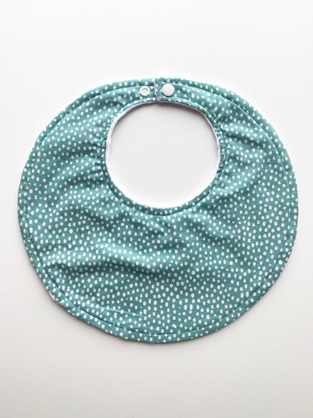 Bib | Teal with White Spots