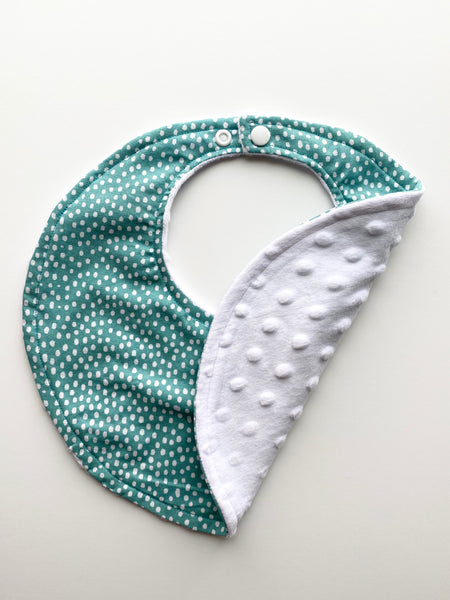 Bib | Teal with White Spots